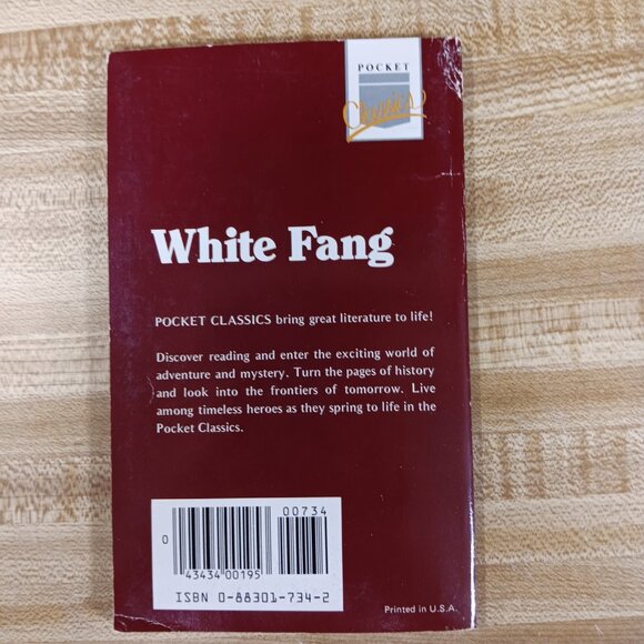 White Fang Jack London 1984 B&W Pocket Classics Comic Paperback Vintage 80s - Picture 2 of 6